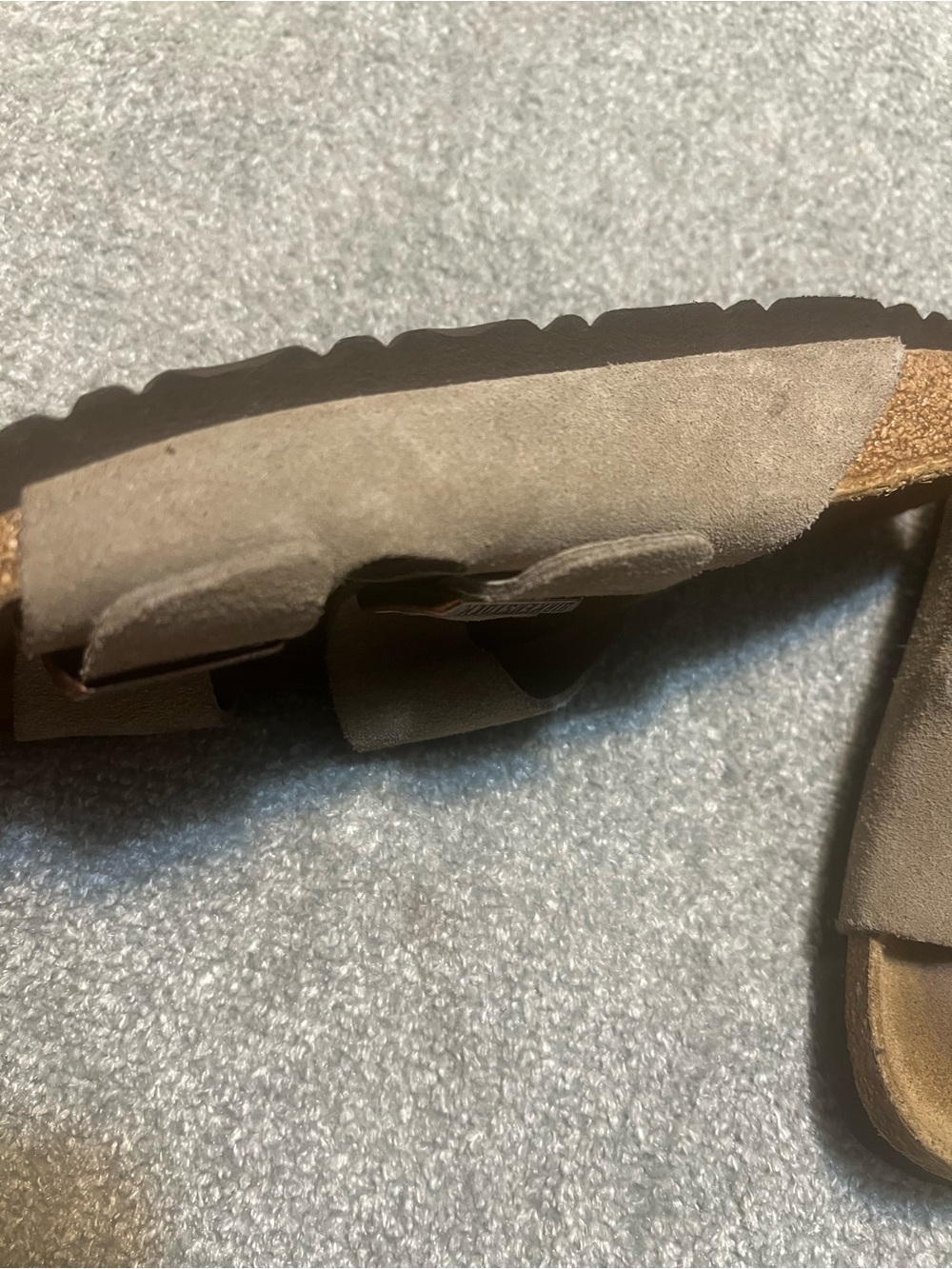 Birkenstock Tan Suede Two-Strap Sandals with Buckles - Picture 5 of 10